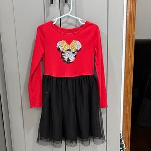 Disney Red and Black Sequin Minnie Mouse Dress